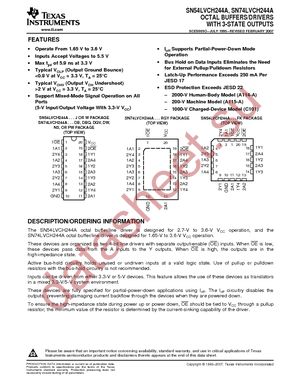 SN74LVCH244APW datasheet  